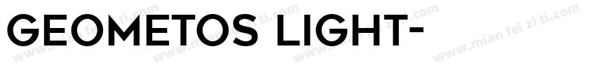 geometos light字体转换